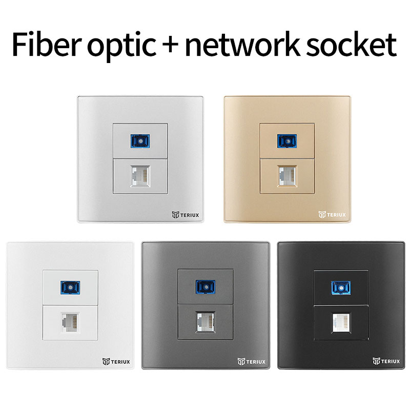 SC + RJ45壁ソケット